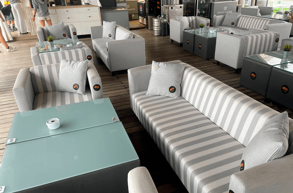 Proyecto de decoración contract y mobiliario a medida Amadores Beach Club en Gran Canaria